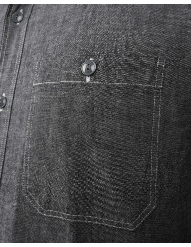 Hemd 1940 USN Chambray Shirt Harbor Grey - Pike...