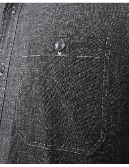 1940 USN Chambray Shirt Harbor Grey - Pike Brothers