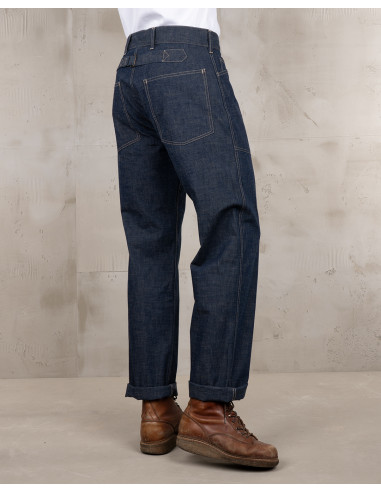 Pantalon 1940 Army Denim Trousers indigo 9 oz –...