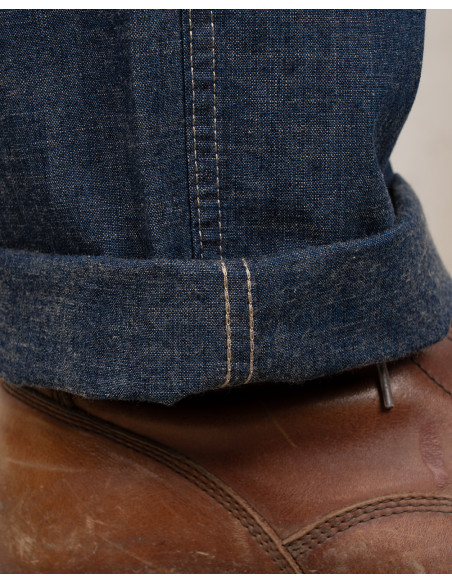 Pantalon 1940 Army Denim Trousers indigo 9 oz – Pike Brothers