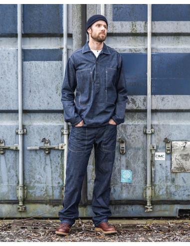 Pantalon 1940 Army Denim Trousers indigo 9 oz –...