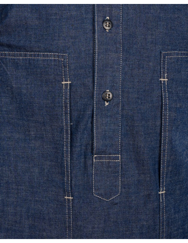 Overhemd 1940 Army Denim Shirt indigo 9 oz -...