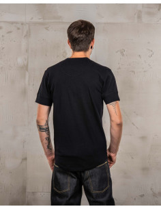 1927 Henley Shirt Short Sleeve Deep Black - Pike Brothers 2