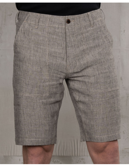 Short en lin 1962 OG-107 Short Sherkin Gris - Pike Brothers