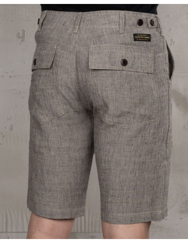 Leinenshort 1962 OG-107 Short Sherkin Grau –...