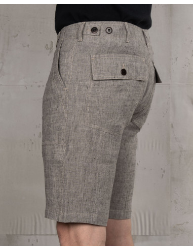 Short en lin 1962 OG-107 Short Sherkin Gris -...