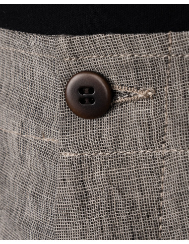 Short en lin 1962 OG-107 Short Sherkin Gris -...