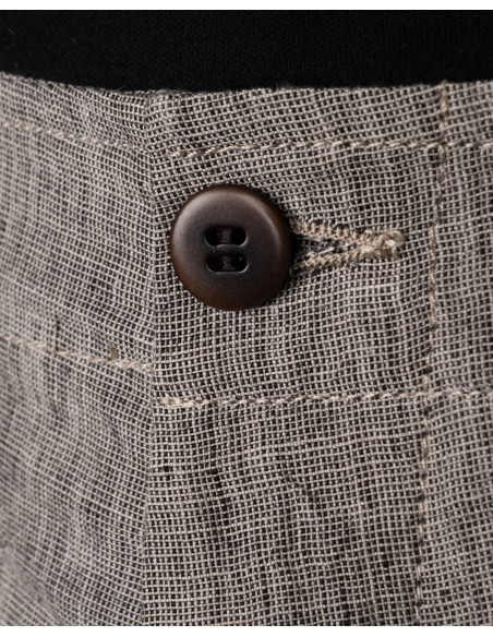 Short en lin 1962 OG-107 Short Sherkin Gris - Pike Brothers