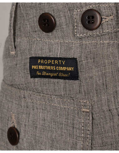 Linnen short 1962 OG-107 Short Sherkin Grijs -...