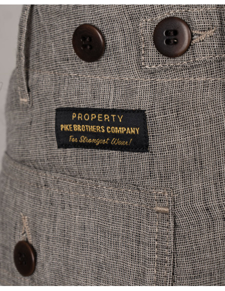 Short en lin 1962 OG-107 Short Sherkin Gris - Pike Brothers