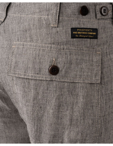 Leinenshort 1962 OG-107 Short Sherkin Grau –...