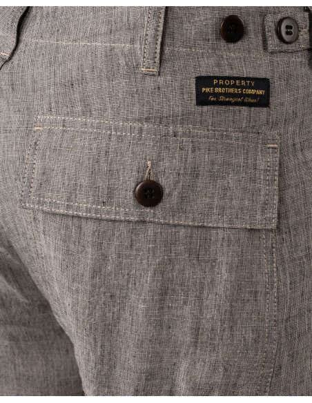 Short en lin 1962 OG-107 Short Sherkin Gris - Pike Brothers