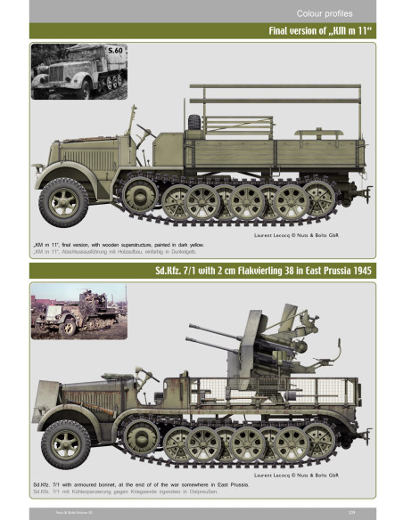 NUTS & BOLTS VOL. 50: Sd.Kfz. 7 - Tractor Krauss-Maffei de 8 toneladas y variantes - schwere 10 cm Kanone 18 y Sd.Ah. 115