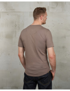 1927 Henley Shirt Short Sleeve Mud - Pike Brothers 2