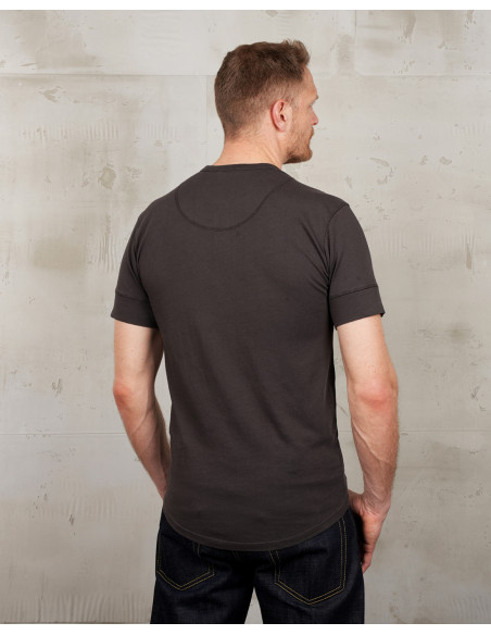 1927 Henley Shirt Short Sleeve Coffee - Pike Brothers