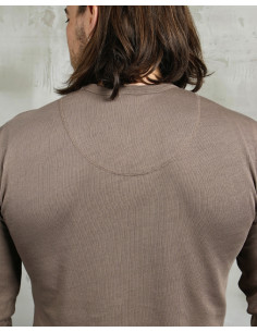 1927 Henley Shirt Long Sleeve Mud - Pike Brothers 2