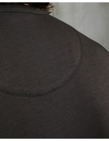 1927 Henley Shirt Long Sleeve Coffee - Pike...