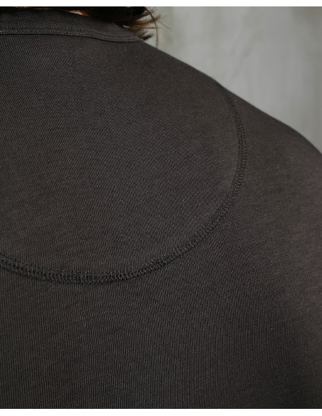 1927 Henley Shirt Long Sleeve Coffee - Pike Brothers