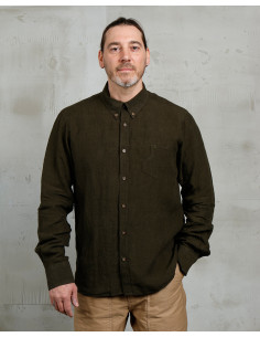 Camisa 1932 Surveyor Shirt verde Clifden - Pike Brothers