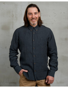 1932 Surveyor Shirt Clifden Navy ­ - Pike Brothers