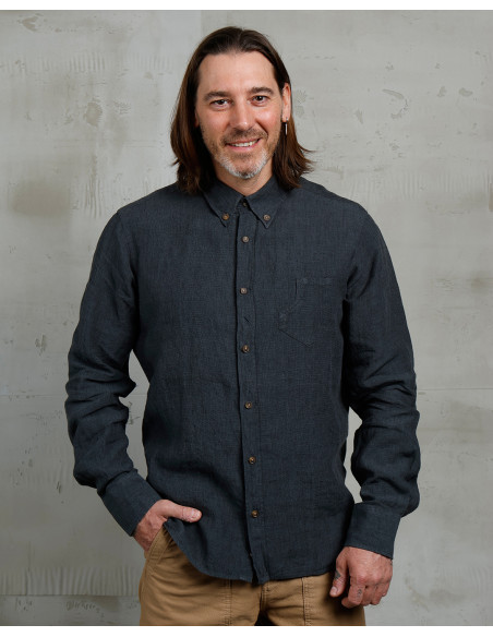 1932 Surveyor Shirt Clifden Navy ­ - Pike Brothers
