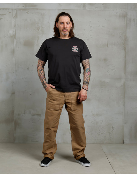 T-shirt 1969 Sports Tee Zero Fucks Given Black - Pike Brothers