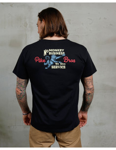 T-shirt 1969 Sports Tee No Monkey Business Black - Pike... 2