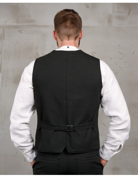 1908 Hazienda Vest Panama Grey - Pike Brothers