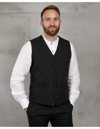 1908 Hazienda Vest Panama Grey - Pike Brothers