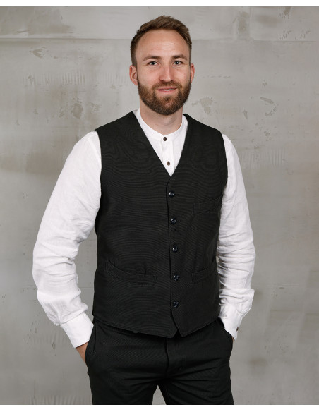 1908 Hazienda Vest Panama Grey - Pike Brothers