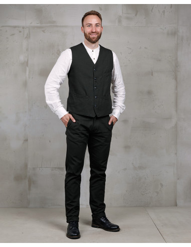 Weste 1908 Hazienda Vest Panama Grey - Pike...