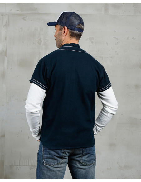 Hemd 1938 Baseball Shirt Dark Navy – Pike Brothers