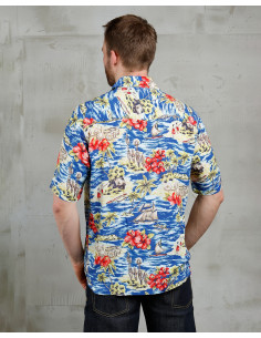 Pike Brothers 1948 Surf Shirt Random Blue Hawaiian Shirt... 2