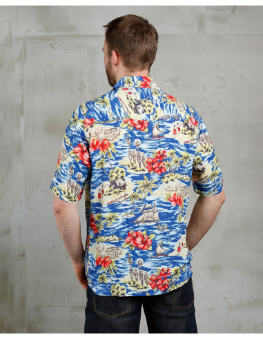 Hawaïaans Hemd Pike Brothers 1948 Surf Shirt...
