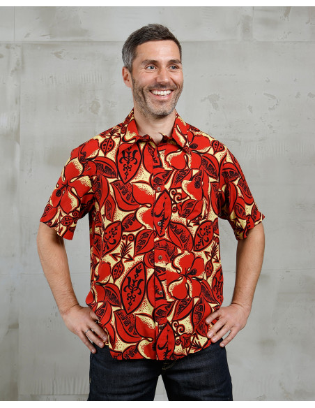 Hawaiihemd Pike Brothers 1948 Surf Shirt Random Red – Pike Brothers