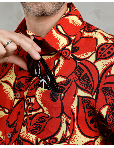 Hawaiihemd Pike Brothers 1948 Surf Shirt Random Red – Pike Brothers