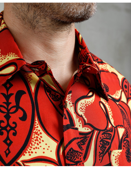 Hawaiihemd Pike Brothers 1948 Surf Shirt Random Red – Pike Brothers