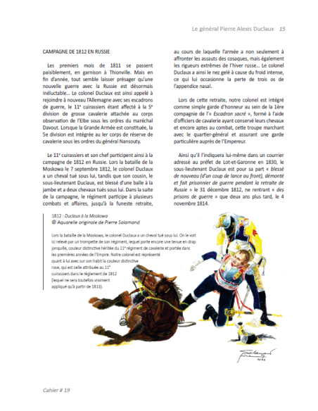 Generaal Pierre-Alexis Duclaux 1775-1828 Carnet de la Compagnie d'Elite