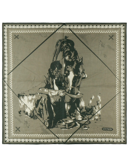 Bandana-Tuch Last Drop Olivgrün - Stetson