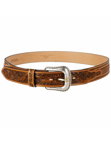 Tooled Leather Belt - Stetson