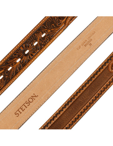 Ledergürtel Tooled Leather Belt - Stetson