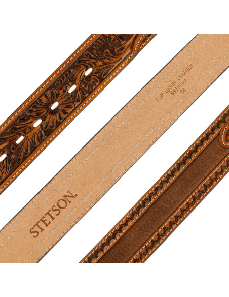 Ledergürtel Tooled Leather Belt - Stetson