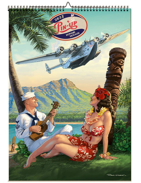 CALENDRIER PIN-UP 2027 - Romain Hugault - Tirage limité