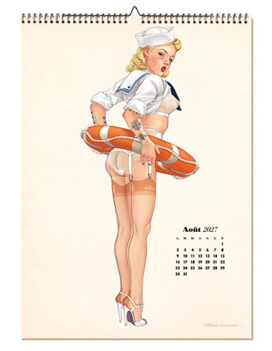 2027 PIN-UP CALENDAR - Romain Hugault - Limited...