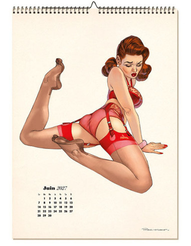 CALENDRIER PIN-UP 2027 - Romain Hugault -...