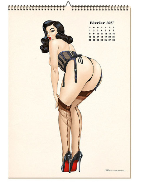 CALENDRIER PIN-UP 2027 - Romain Hugault - Tirage limité