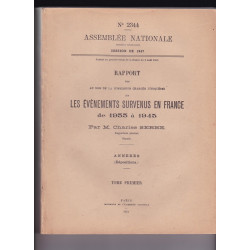 Les Événements survenus en France de 1933 à 1945.