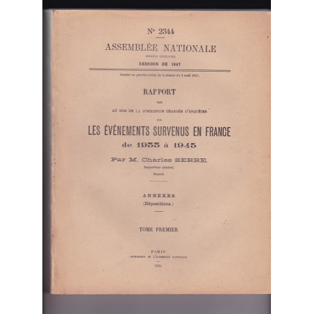 Die Ereignisse in Frankreich von 1933 bis 1945.