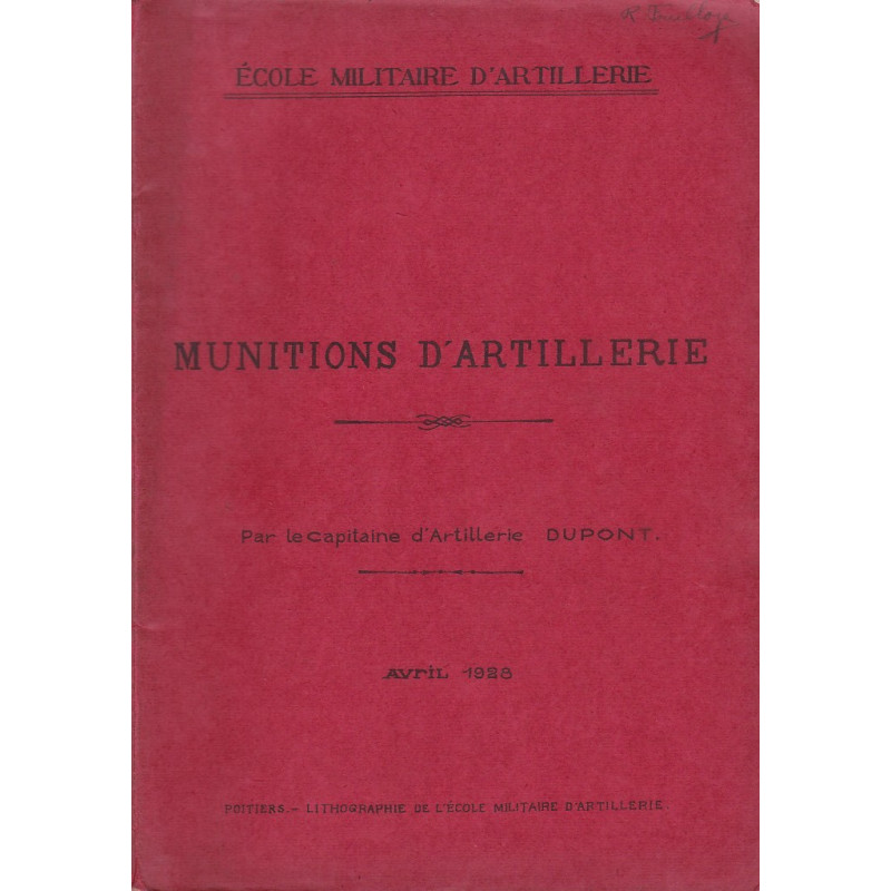 Munitions d'Artillerie Avril 2928