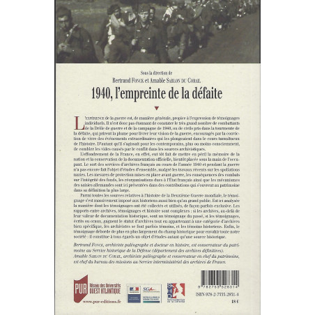 1940, The Mark of Defeat - Testimonies and Archives (co-Ed)